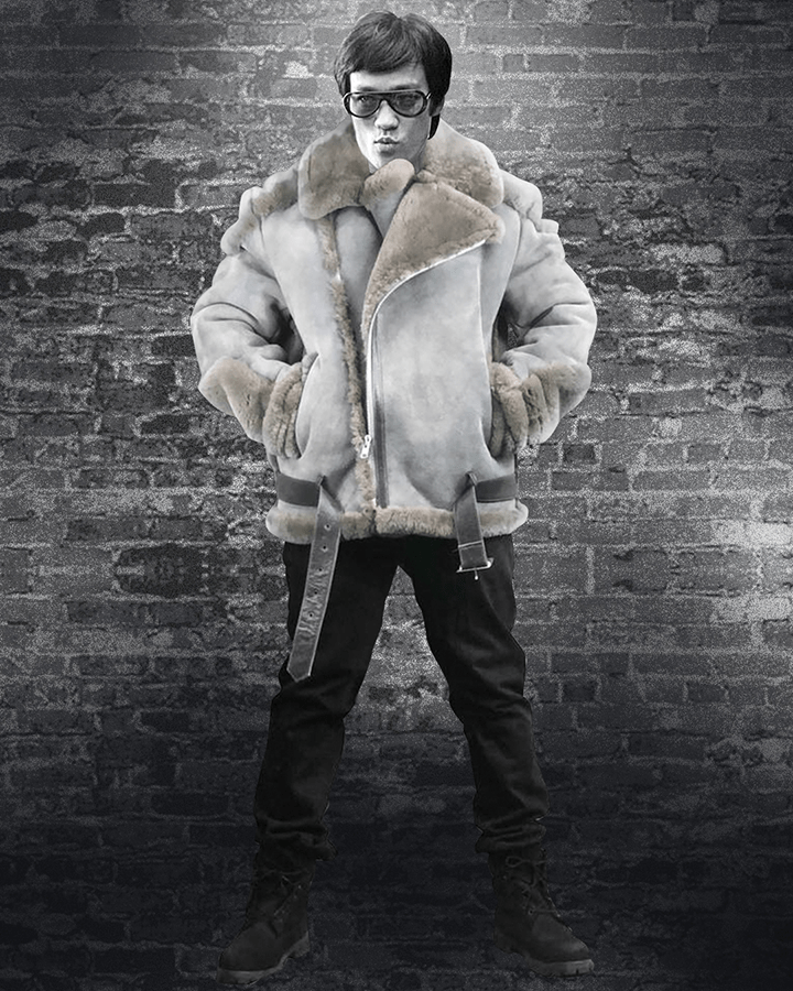 Grey Shearling
