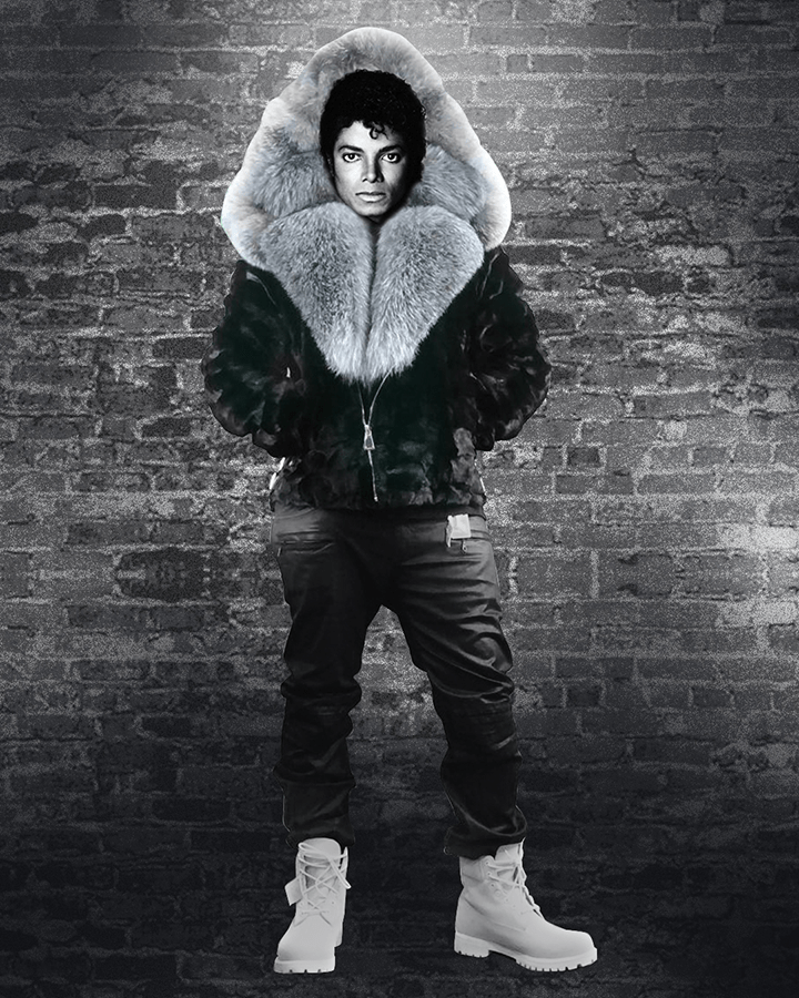 Black Mink Fur