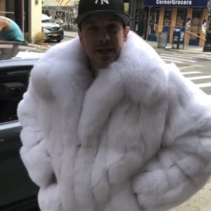 White Fur Bomber