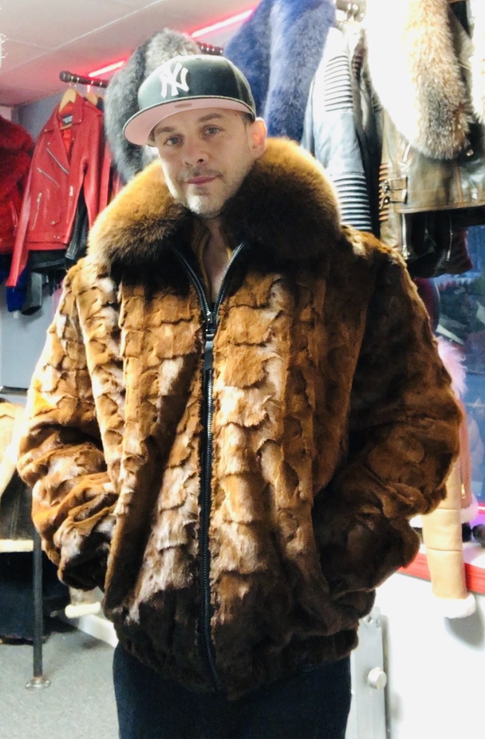 mink, brick city, fur coat, fox fur, fox collar, brown mink, brick city leather, newark, belleville, essex county, bergen county, newark, brick city