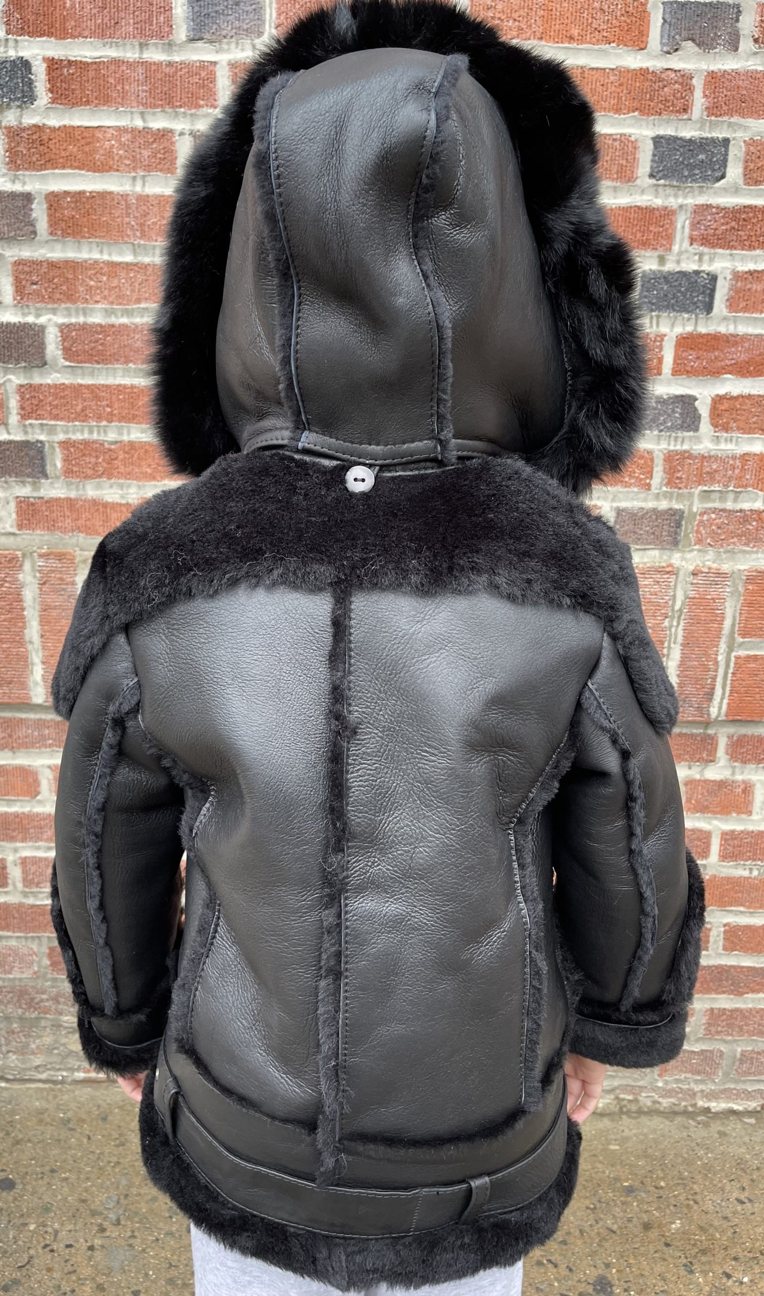 Kids Black Shearling